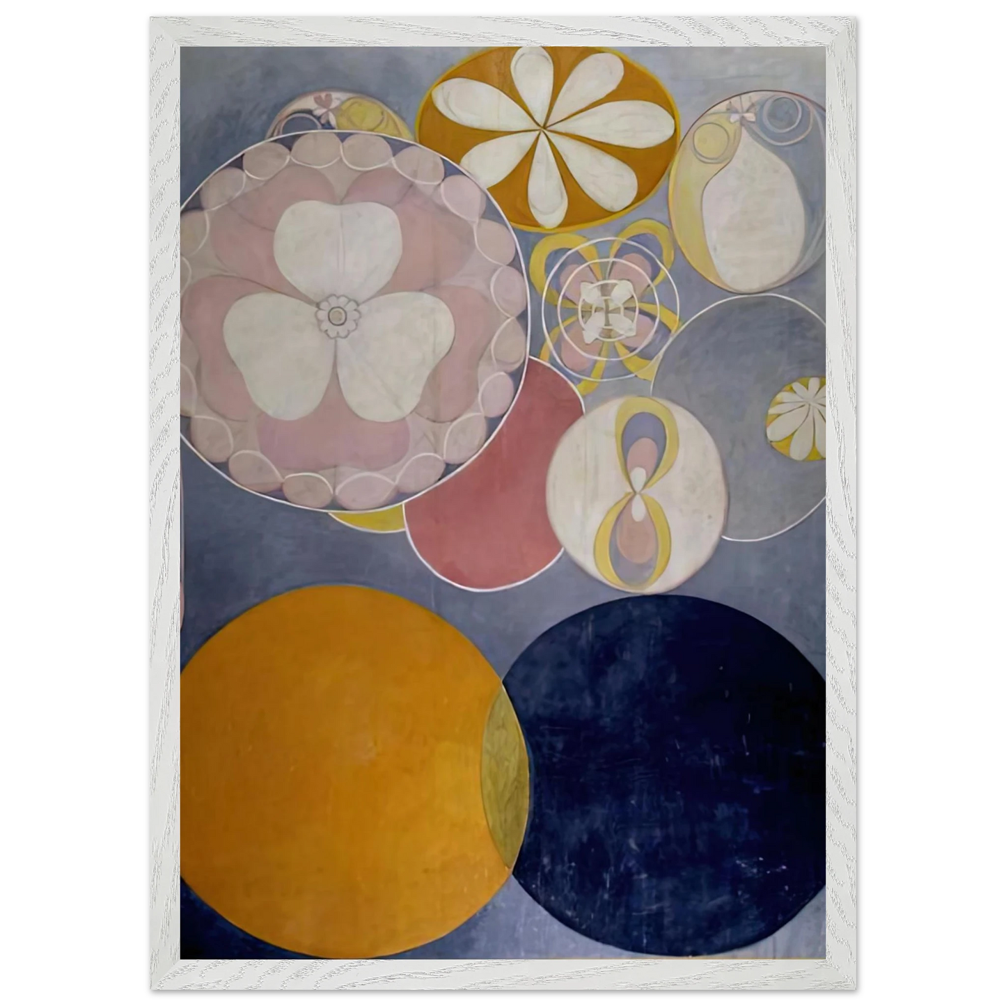 Hilma af Klint - DE TIO ST RSTA N 2 BARNAALDERN 1907 Wall art - A2 (42 x 59.4  cm) - Fine Art Poster-canvas - -