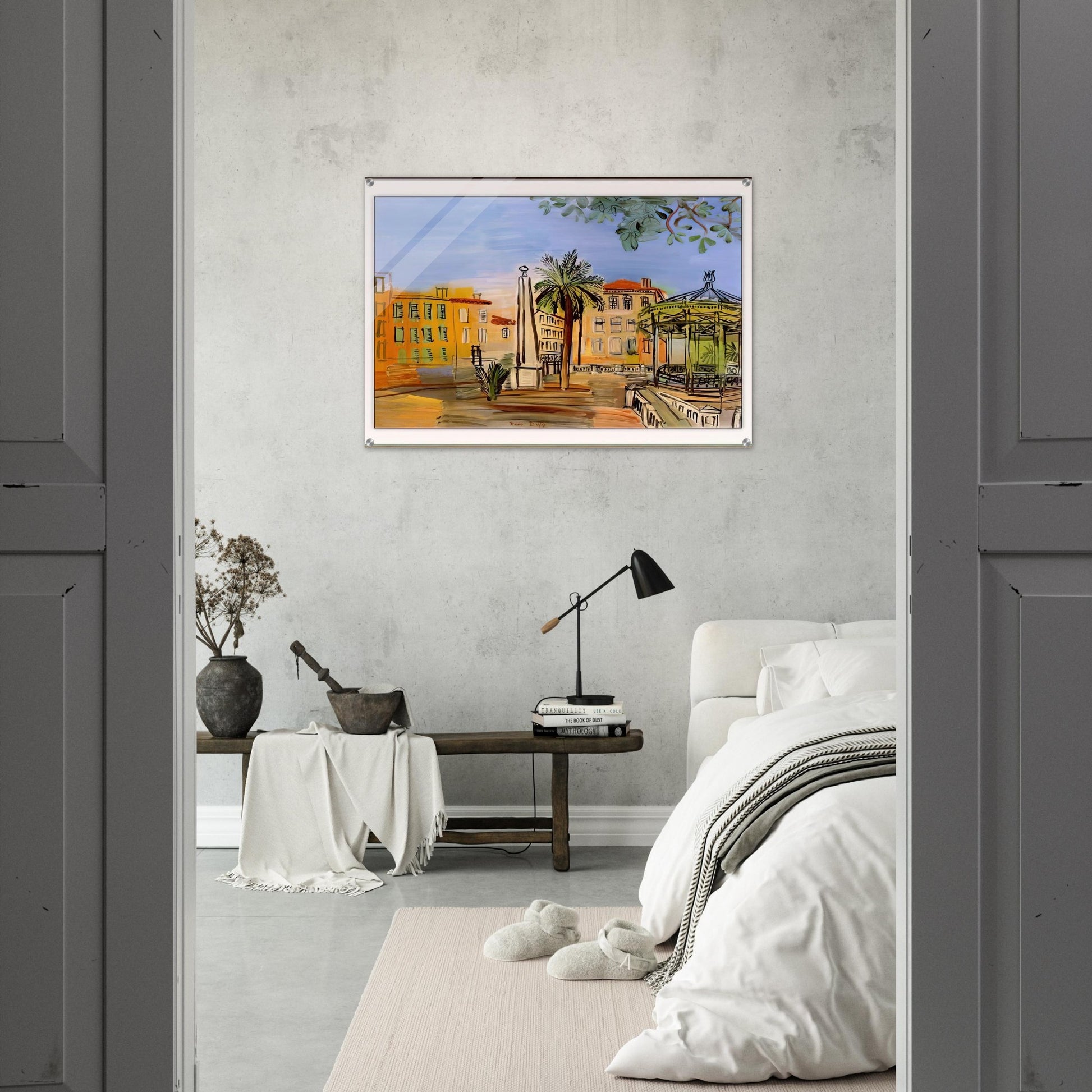 THE SQUARE IN HYERES - Raoul Dufy Acrylic Print - 70x100 cm / 28x40″ inches