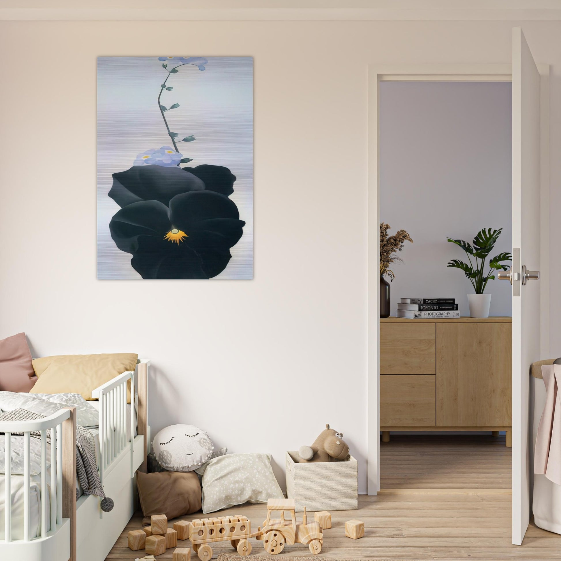 Pansy - Georgia O'Keeffe Brushed Aluminum Print - 70x100 cm / 28x40 inches | Georgia O'Keeffe Aluminum Print | Georgia O'Keeffe Prints