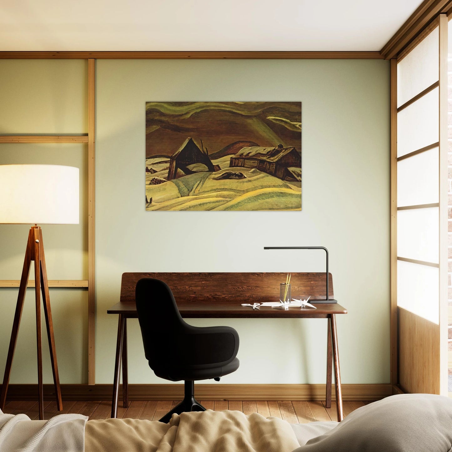 Grey Day, Laurentians - 1928 - A.Y. Jackson Brushed Aluminum Print - 70x100 cm / 28x40 inches | A.Y. Jackson Aluminum Print | A.Y. Jackson Prints