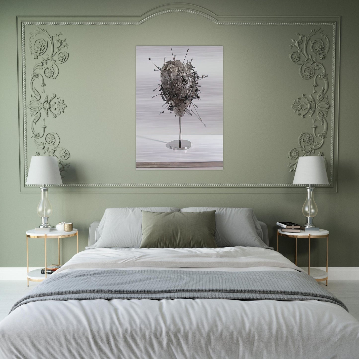 THE SACRED HEART - Damien Hirst Brushed Aluminum Print - 70x100 cm / 28x40 inches | Damien Hirst Aluminum Print | Damien Hirst Prints