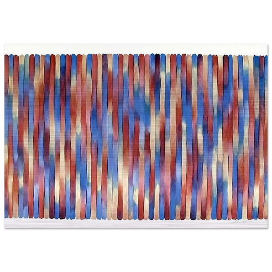 Banjo - 1981 - Gene Davis Brushed Aluminum Print - 70x100 cm / 28x40 inches | Gene Davis Aluminum Print | Gene Davis Prints