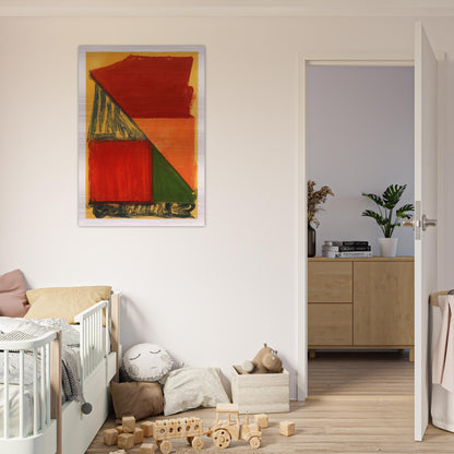 Dido - 1979 - John Hoyland Brushed Aluminum Print - 70x100 cm / 28x40 inches | John Hoyland Aluminum Print | John Hoyland Prints