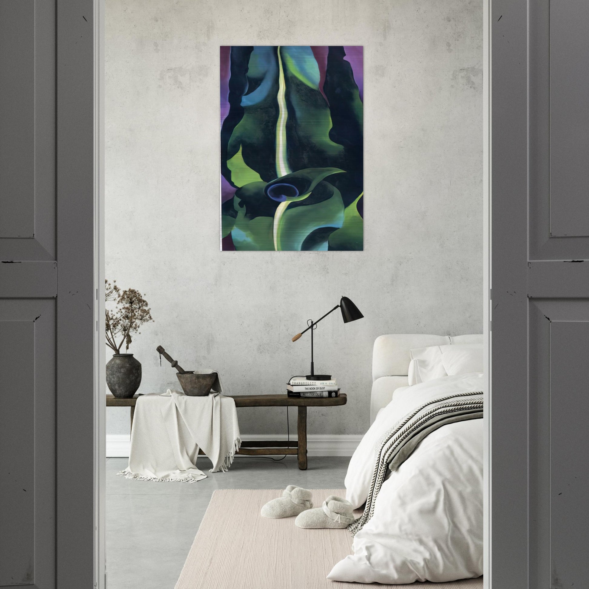 Corn, Dark I - Georgia O'Keeffe Brushed Aluminum Print - 70x100 cm / 28x40 inches | Georgia O'Keeffe Aluminum Print | Georgia O'Keeffe Prints