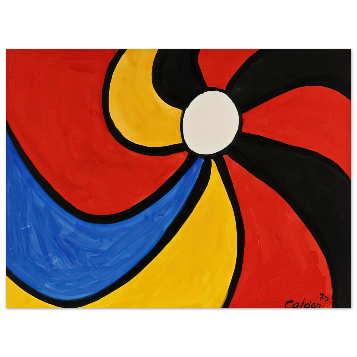 Alexander Calder - THE BIG WHEEL 1970 Fine Art Poster