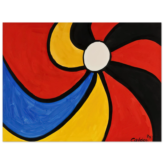 Alexander Calder - THE BIG WHEEL 1970 Fine Art Poster