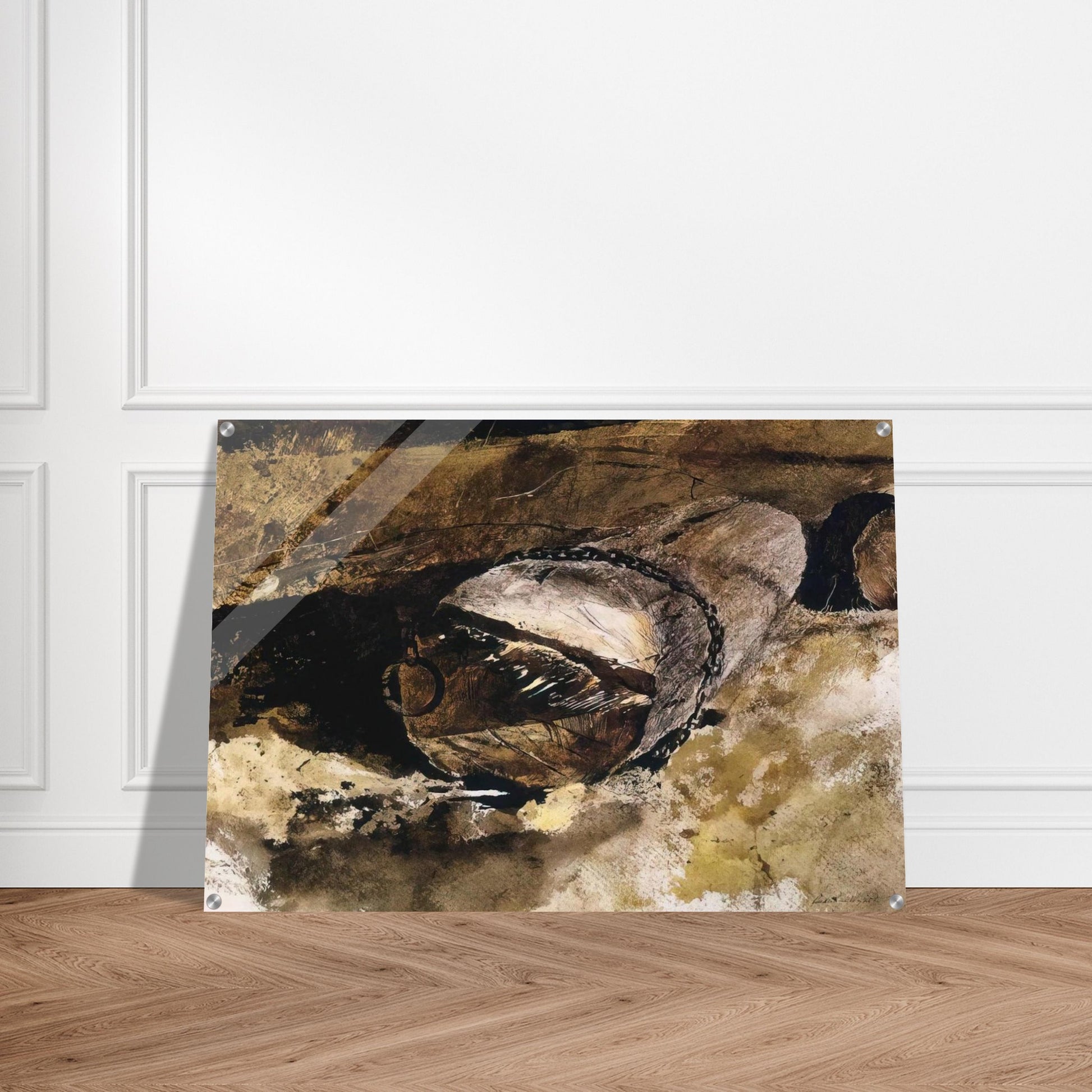 LOG CHAIN - Andrew Wyeth Acrylic Print - 70x100 cm / 28x40″ inches