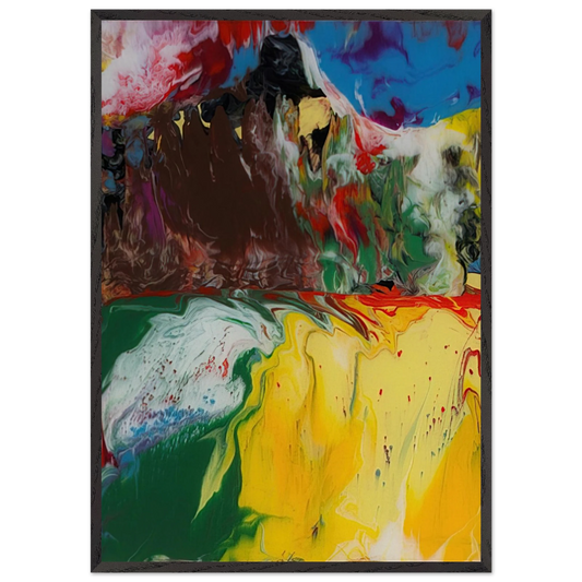 SINDBAD 2008 - Gerhard Richter 70x100 cm / 28x40 inches Framed Art Print – Black Wooden Frame