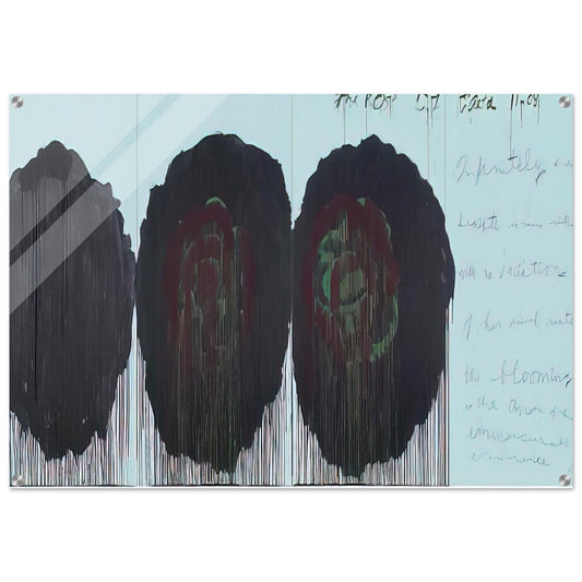 The Rose  V  - Cy Twombly Acrylic Print - 70x100 cm / 28x40″ inches