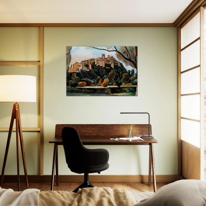 VISTA DE SAINT PAUL DE VENCE 1910 - Andre Derain Brushed Aluminum Print - 70x100 cm / 28x40 inches | Andre Derain Aluminum Print | Andre Derain Prints