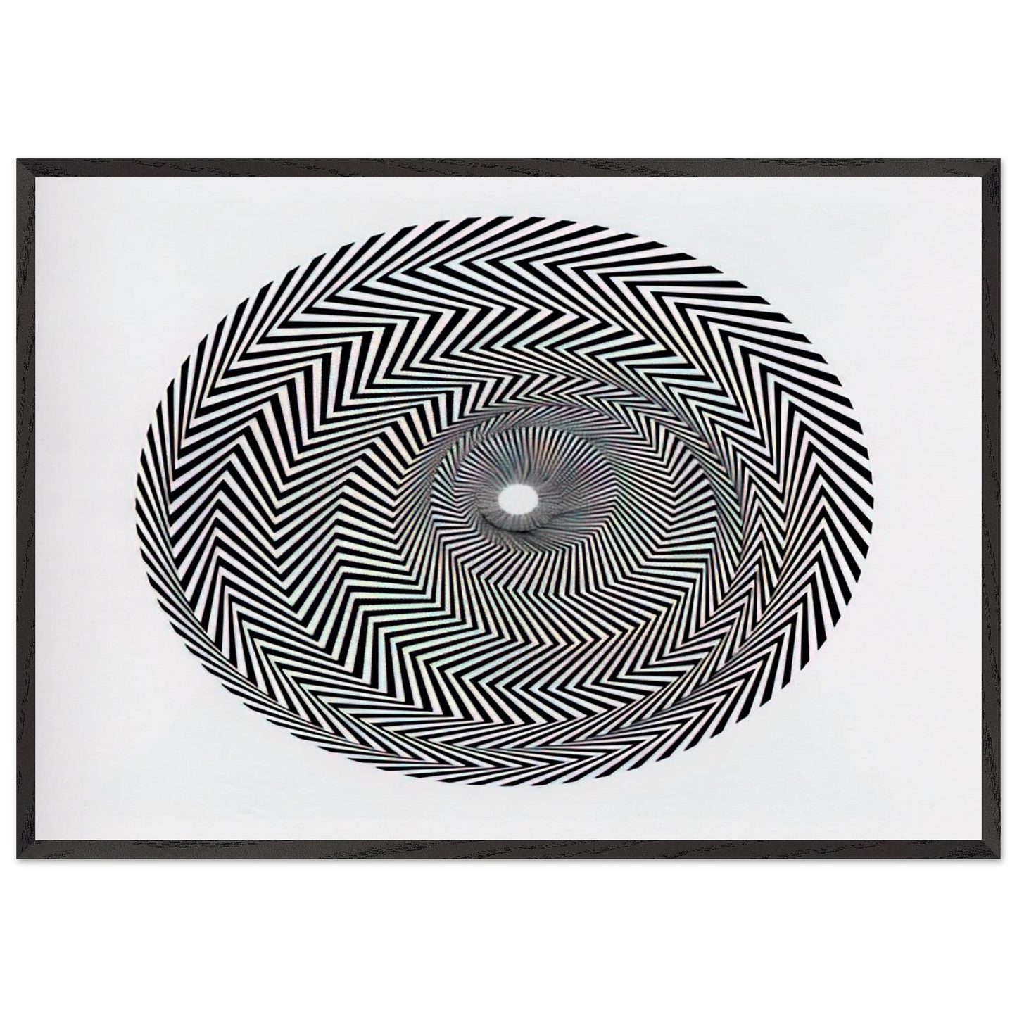 BLAZE 1 1962 - Bridget Riley 70x100 cm / 28x40 inches Framed Art Print – Black Wooden Frame