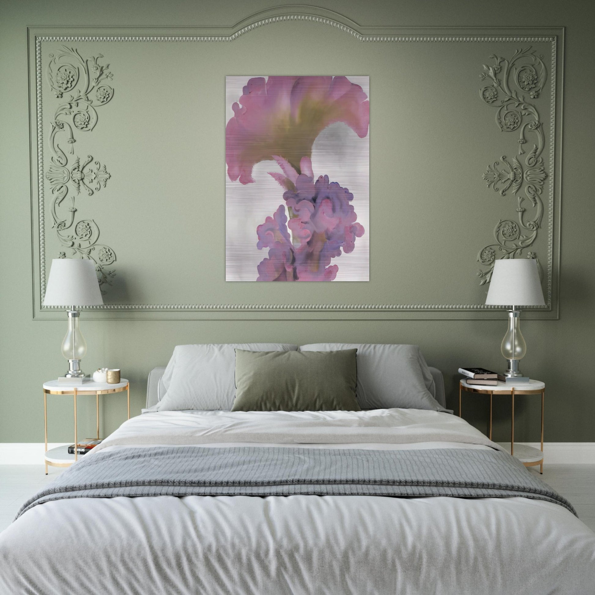 Coxcomb - Georgia O'Keeffe Brushed Aluminum Print - 70x100 cm / 28x40 inches | Georgia O'Keeffe Aluminum Print | Georgia O'Keeffe Prints