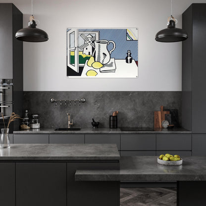 STILL LIFE WITH WINDMILL 1974 - Roy Lichtenstein Acrylic Print - 70x100 cm / 28x40″ inches