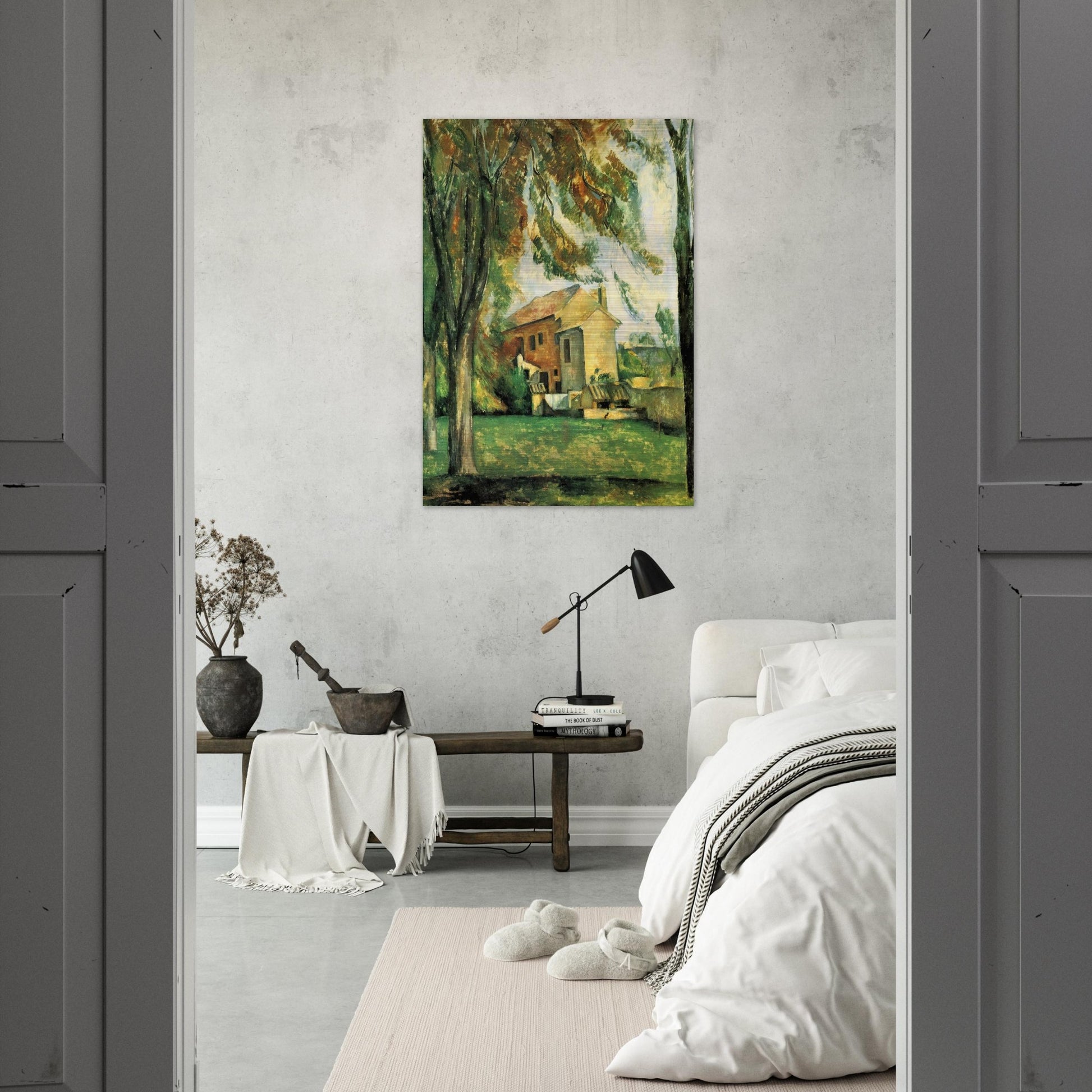 The pond of the Jas de Bouffan - Paul Cézanne Brushed Aluminum Print - 70x100 cm / 28x40 inches | Paul Cézanne Aluminum Print | Paul Cézanne Prints