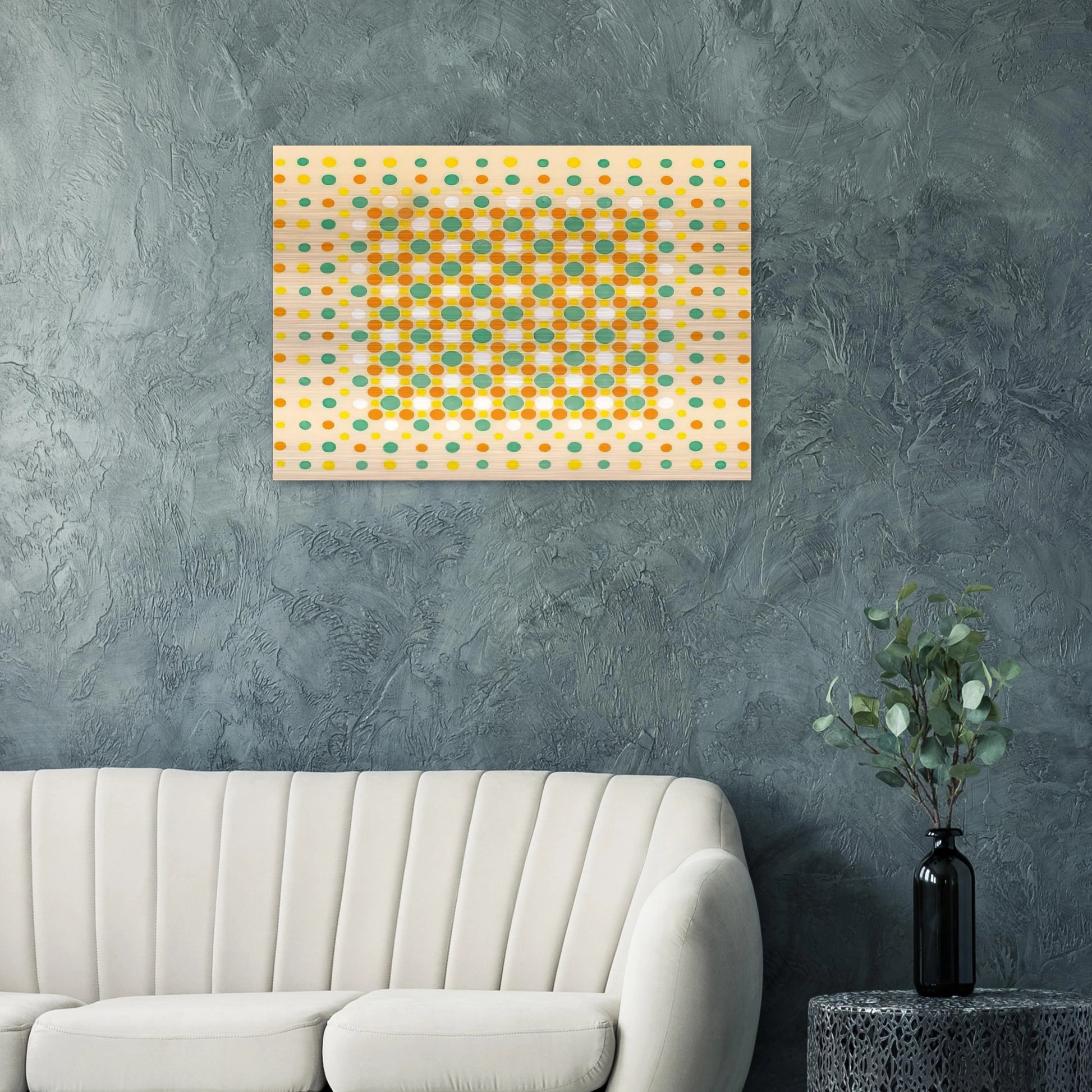 Quilt - 1963 - Thomas Downing Brushed Aluminum Print - 70x100 cm / 28x40 inches | Thomas Downing Aluminum Print | Thomas Downing Prints