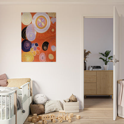 THEY TENS MAINSTAY IV 1907 - Hilma af Klint Brushed Aluminum Print - 70x100 cm / 28x40 inches | Hilma af Klint Aluminum Print | Hilma af Klint Prints