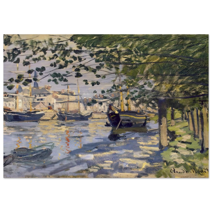 Seine at Rouen - claude monet Brushed Aluminum Print - 70x100 cm / 28x40 inches | claude monet Aluminum Print | claude monet Prints