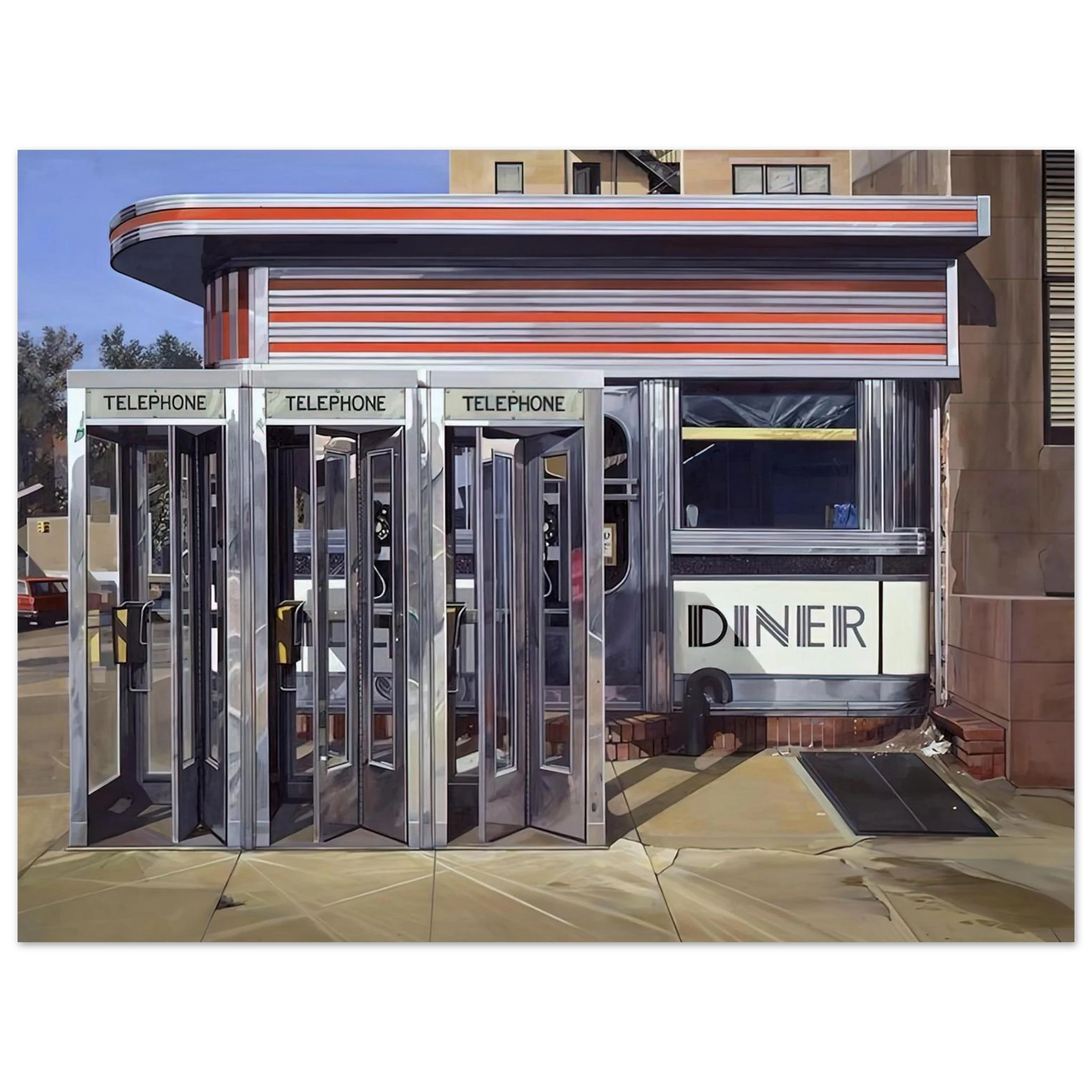 Richard Estes - DINER 1971  75x100 cm / 30x40inches Fine Art Poster