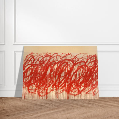 Untitled  Bacchus  - Cy Twombly Brushed Aluminum Print - 70x100 cm / 28x40 inches | Cy Twombly Aluminum Print | Cy Twombly Prints