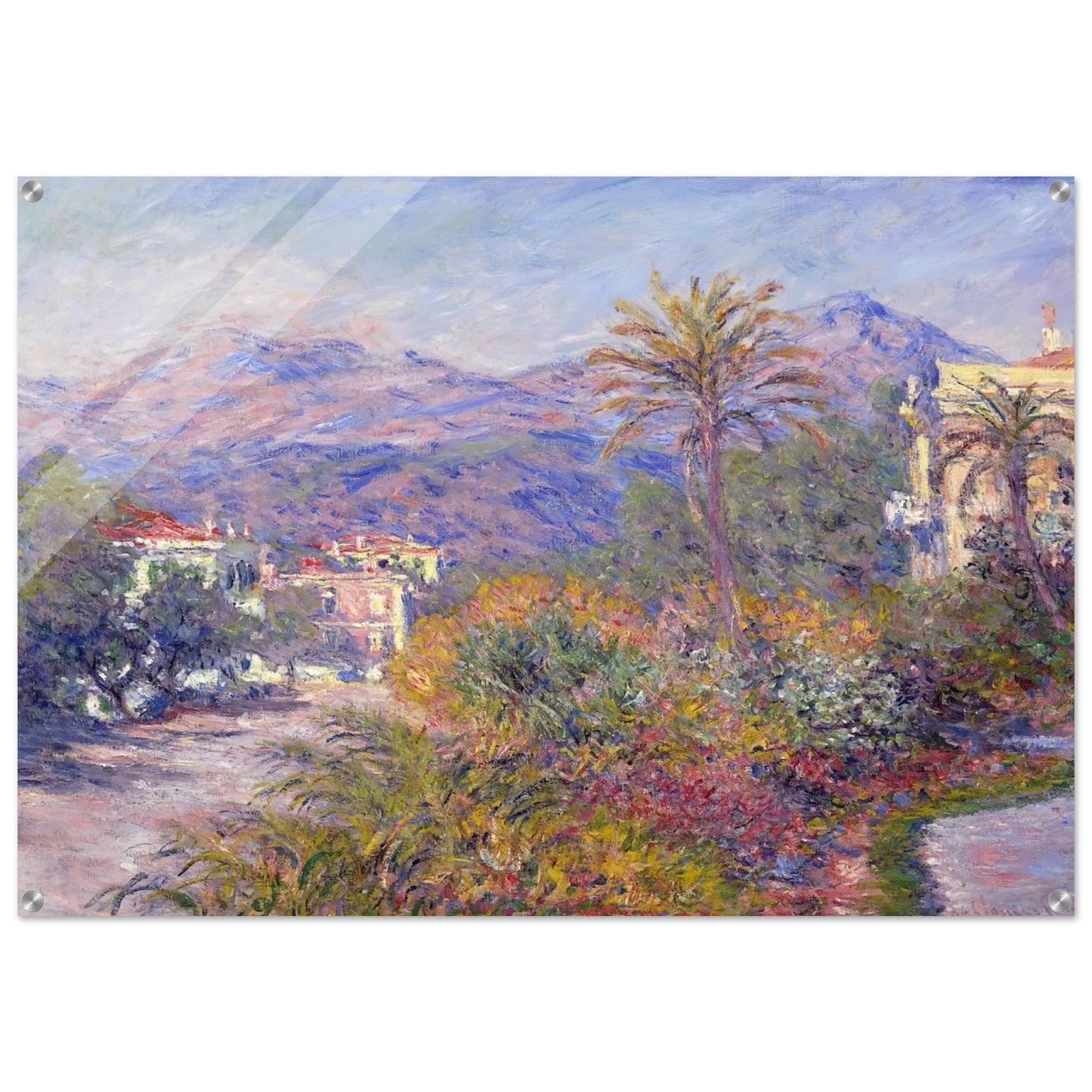 Strada Romada in Bordighera - claude monet Acrylic Print - 70x100 cm / 28x40″ inches | claude monet Wall Art | claude monet Prints