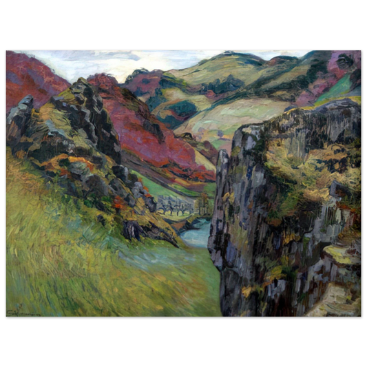 Armand Guillaumin - Landscape near Saint-Julien-des-Chazes  75x100 cm / 30x40inches Fine Art Poster