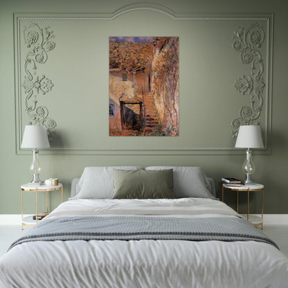 The Steps - claude monet Brushed Aluminum Print - 70x100 cm / 28x40 inches | claude monet Aluminum Print | claude monet Prints