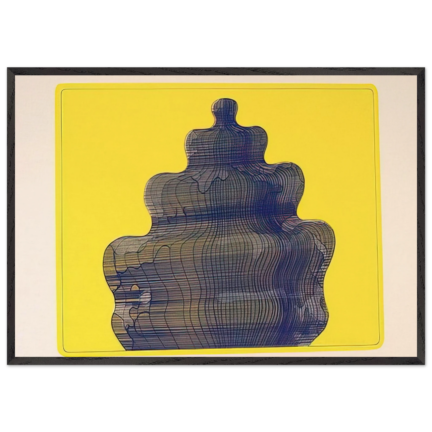 Torte in der Sonne Fancy-Cake In the Sun - 1970 - Dieter Roth 70x100 cm / 28x40 inches Framed Art Print – Black Wooden Frame