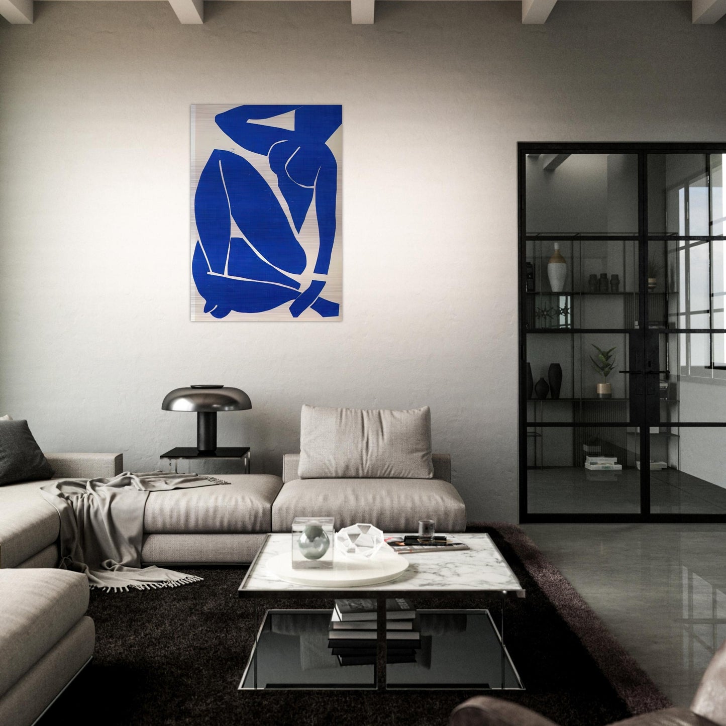 BLUE NUDE - Henri Matisse Brushed Aluminum Print - 70x100 cm / 28x40 inches | Henri Matisse Aluminum Print | Henri Matisse Prints