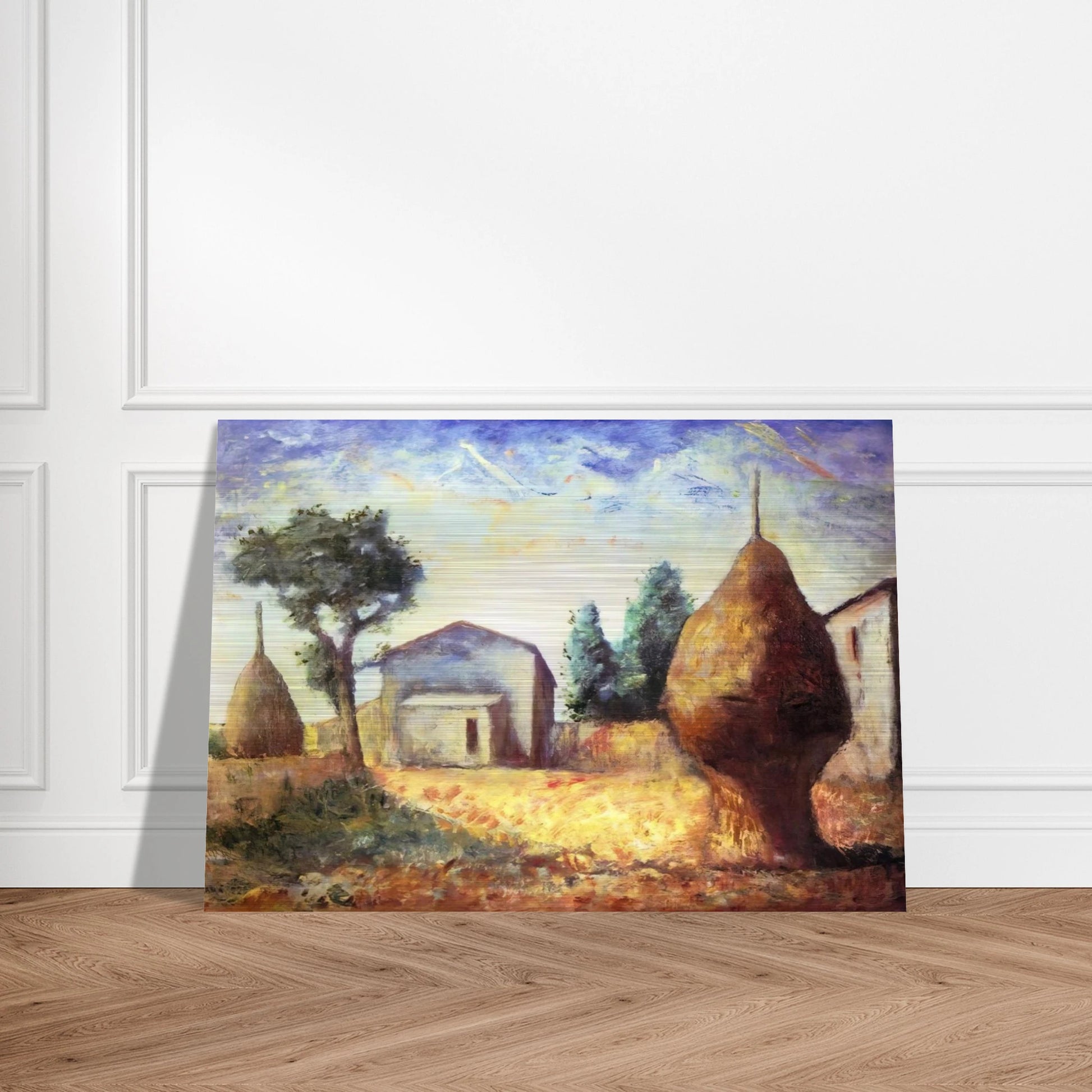 PAGLIAI 1929 - Carlo Carra Brushed Aluminum Print - 70x100 cm / 28x40 inches | Carlo Carra Aluminum Print | Carlo Carra Prints