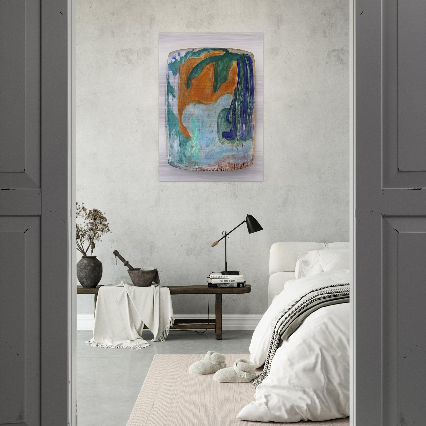 Loggia - 1982 - Ron Gorchov Brushed Aluminum Print - 70x100 cm / 28x40 inches | Ron Gorchov Aluminum Print | Ron Gorchov Prints