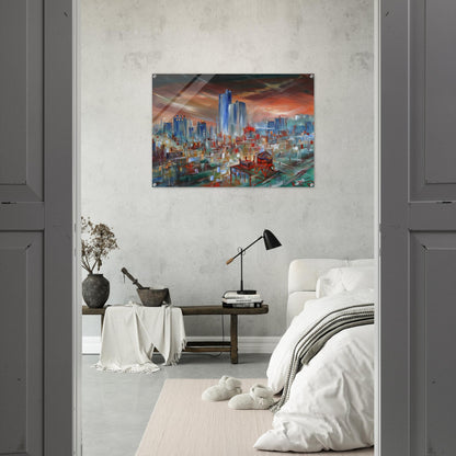 Big City - Konrad Zuse Acrylic Print - 70x100 cm / 28x40″ inches | Konrad Zuse Wall Art | Konrad Zuse Prints
