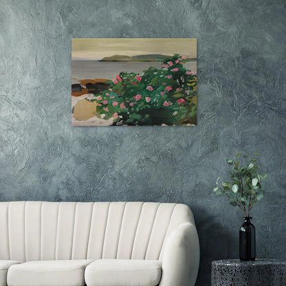 WILD ROSES 1961 - Fairfield Porter Brushed Aluminum Print - 70x100 cm / 28x40 inches | Fairfield Porter Aluminum Print | Fairfield Porter Prints
