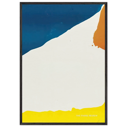 Paris Review - 1966 - Helen Frankenthaler 70x100 cm / 28x40 inches Framed Art Print – Black Wooden Frame