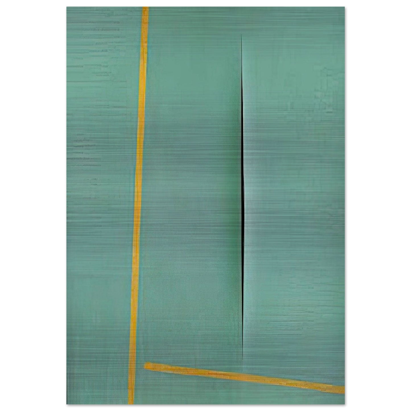 Concept Spatiale - 1964 - Lucio Fontana Brushed Aluminum Print - 70x100 cm / 28x40 inches | Lucio Fontana Aluminum Print | Lucio Fontana Prints