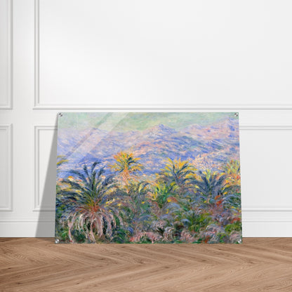 Palm Trees at Bordighera - claude monet Acrylic Print - 70x100 cm / 28x40″ inches