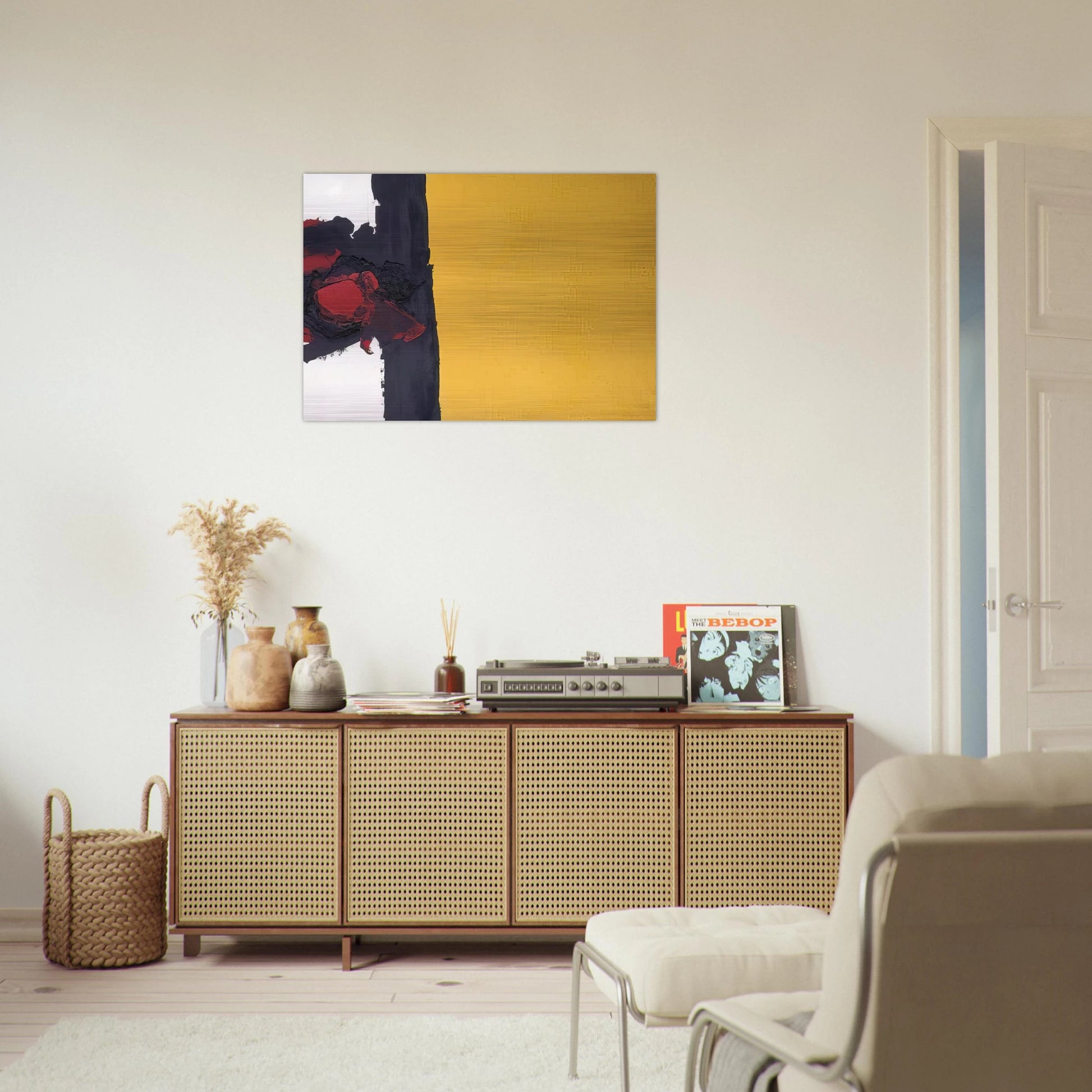 471 - Luis Feito Brushed Aluminum Print - 70x100 cm / 28x40 inches | Luis Feito Aluminum Print | Luis Feito Prints
