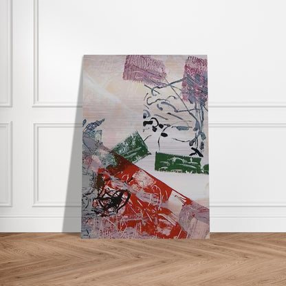 Lithograph 1968 - Jean-Paul Riopelle Brushed Aluminum Print - 70x100 cm / 28x40 inches | Jean-Paul Riopelle Aluminum Print | Jean-Paul Riopelle Prints