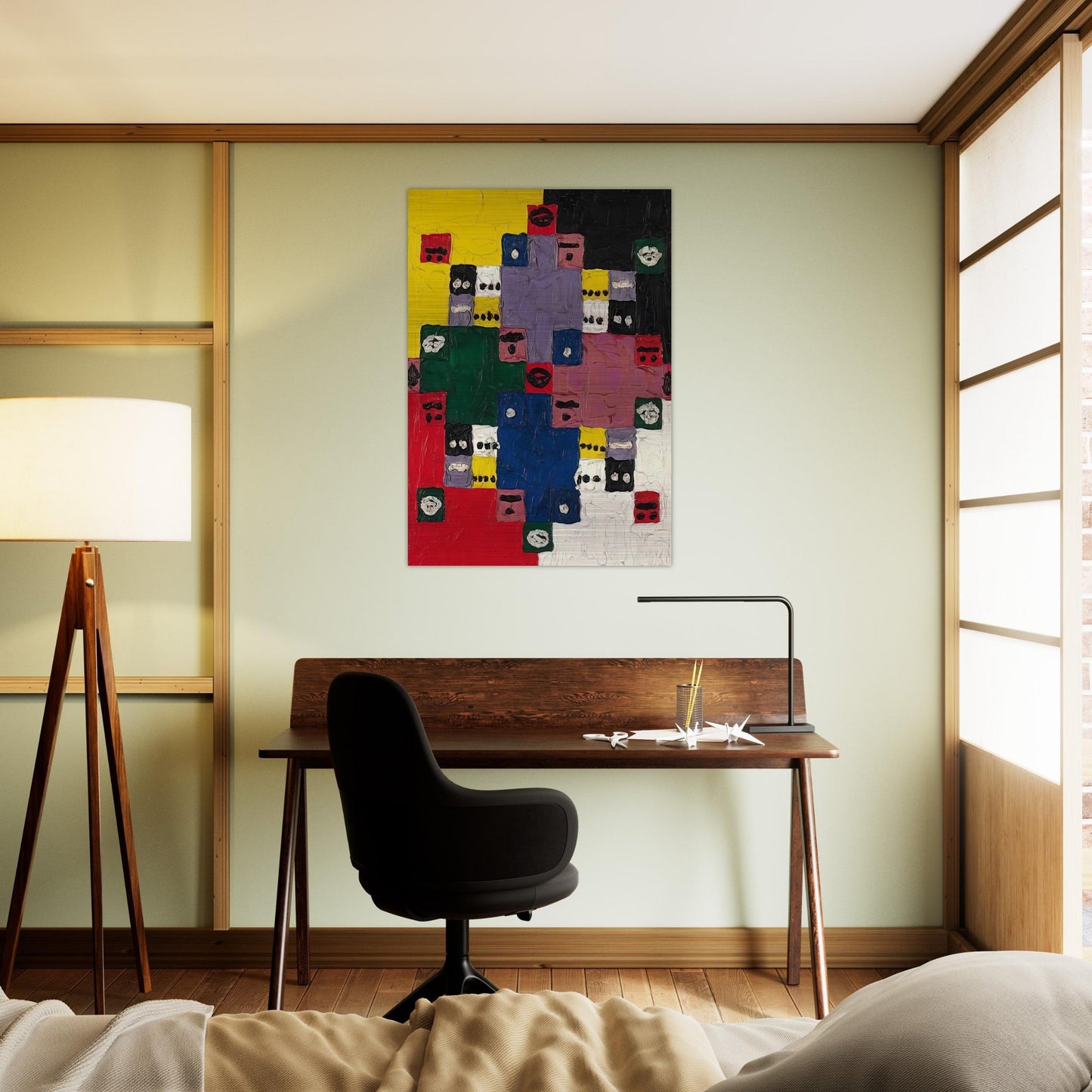 Magic 14 - 1960 - Alfred Jensen Brushed Aluminum Print - 70x100 cm / 28x40 inches | Alfred Jensen Aluminum Print | Alfred Jensen Prints
