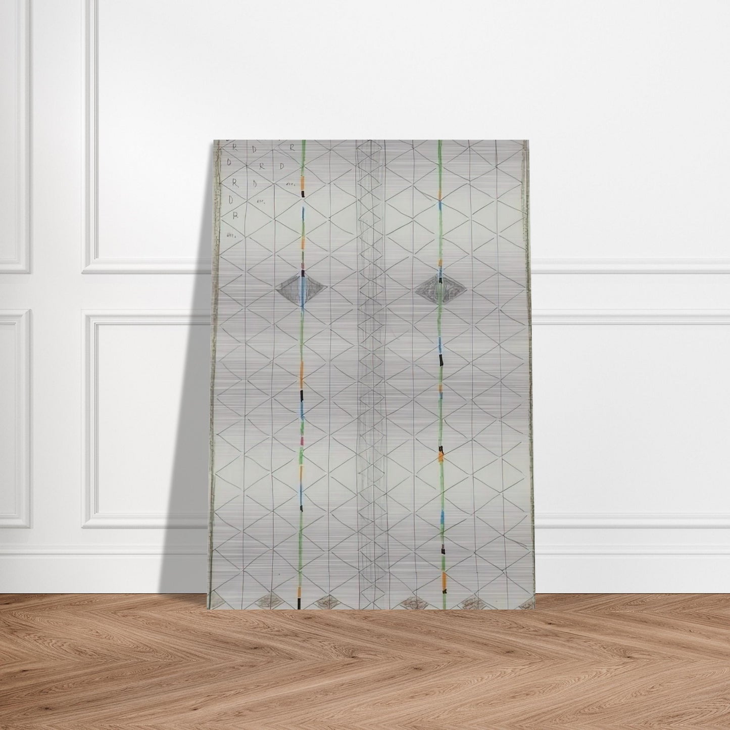 Untitled 1 - 1984 - Bruno Munari Brushed Aluminum Print - 70x100 cm / 28x40 inches | Bruno Munari Aluminum Print | Bruno Munari Prints