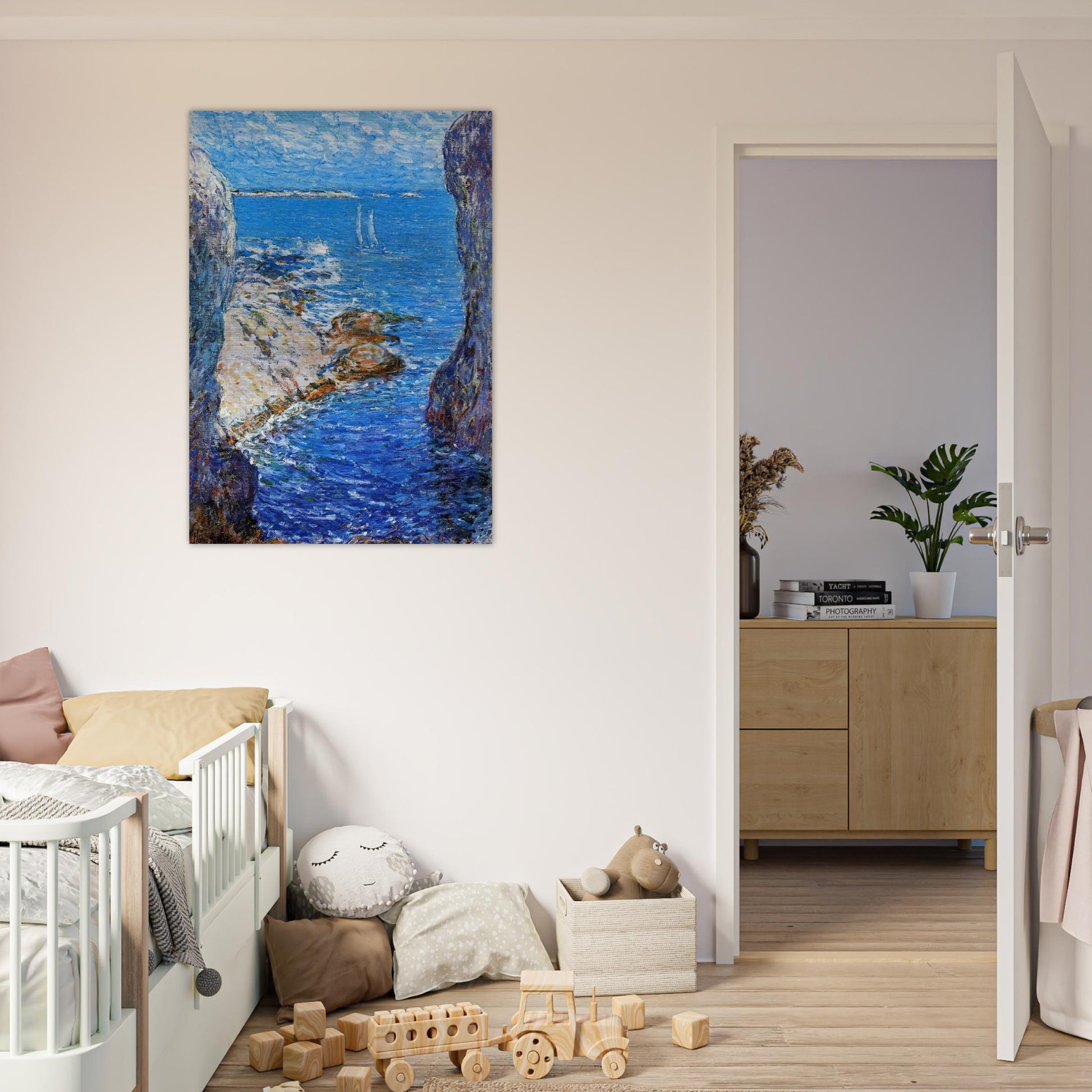 An Isles of Shoals Day - Childe Hassam Brushed Aluminum Print - 70x100 cm / 28x40 inches | Childe Hassam Aluminum Print | Childe Hassam Prints