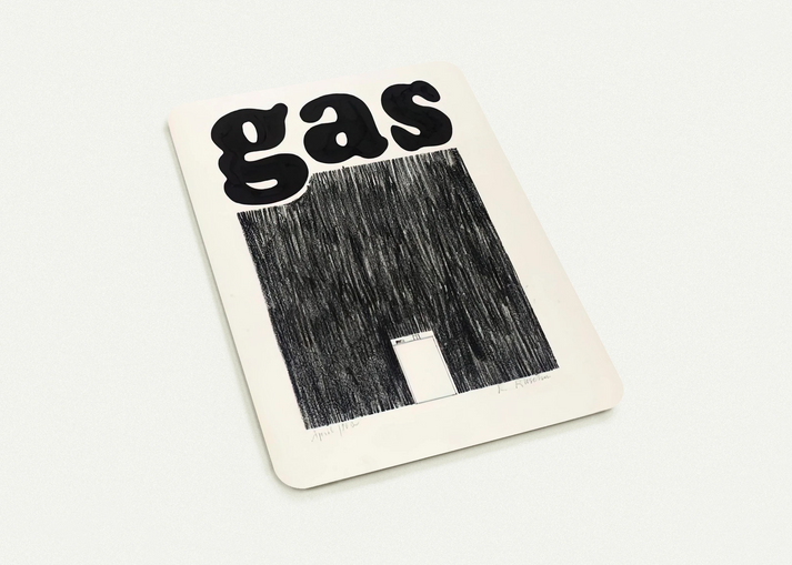 GAS 1962 By Edward Ruscha Pack of 10 Post Cards | Edward Ruscha Post Cards | A6 (10.5 x 14.8 cm) - 4.1 x 5.8 inches
