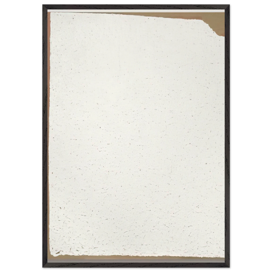 Convention - 2002 - Robert Ryman 70x100 cm / 28x40 inches Framed Art Print – Black Wooden Frame