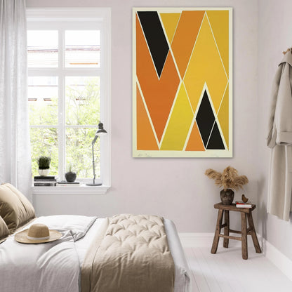 Double Diamond - Hard Edge Painting - Larry Zox Art Prints - 100x150 cm / 40x60″ inches | Larry Zox Poster | Larry Zox Prints