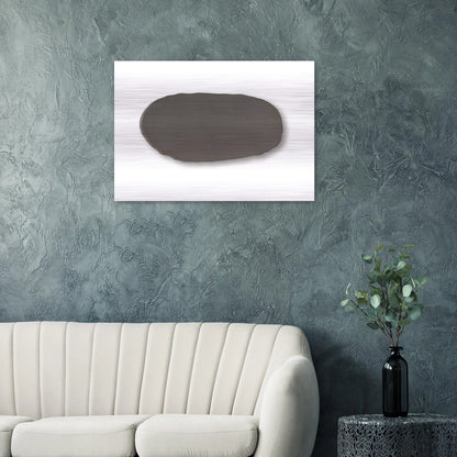 GRAUE SCHEIBE 1970 - BLINKY PALERMO Brushed Aluminum Print - 70x100 cm / 28x40 inches | BLINKY PALERMO Aluminum Print | BLINKY PALERMO Prints