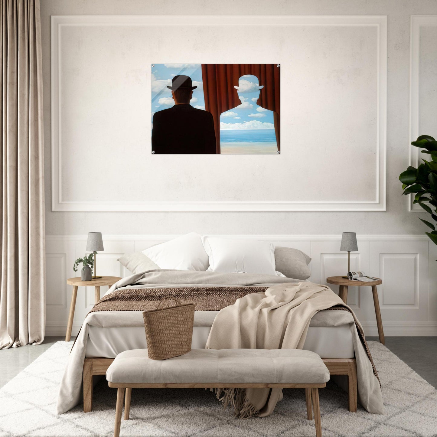 DECALCOMANIA 1966 - Rene Magritte Acrylic Print - 70x100 cm / 28x40″ inches | Rene Magritte Wall Art | Rene Magritte Prints