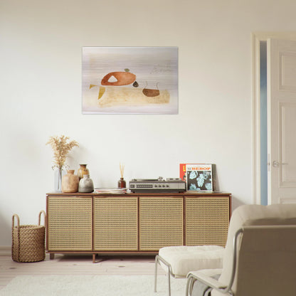 Komposition 7. März 62 - 1962 - Julius Bissier Brushed Aluminum Print - 70x100 cm / 28x40 inches | Julius Bissier Aluminum Print | Julius Bissier Prints