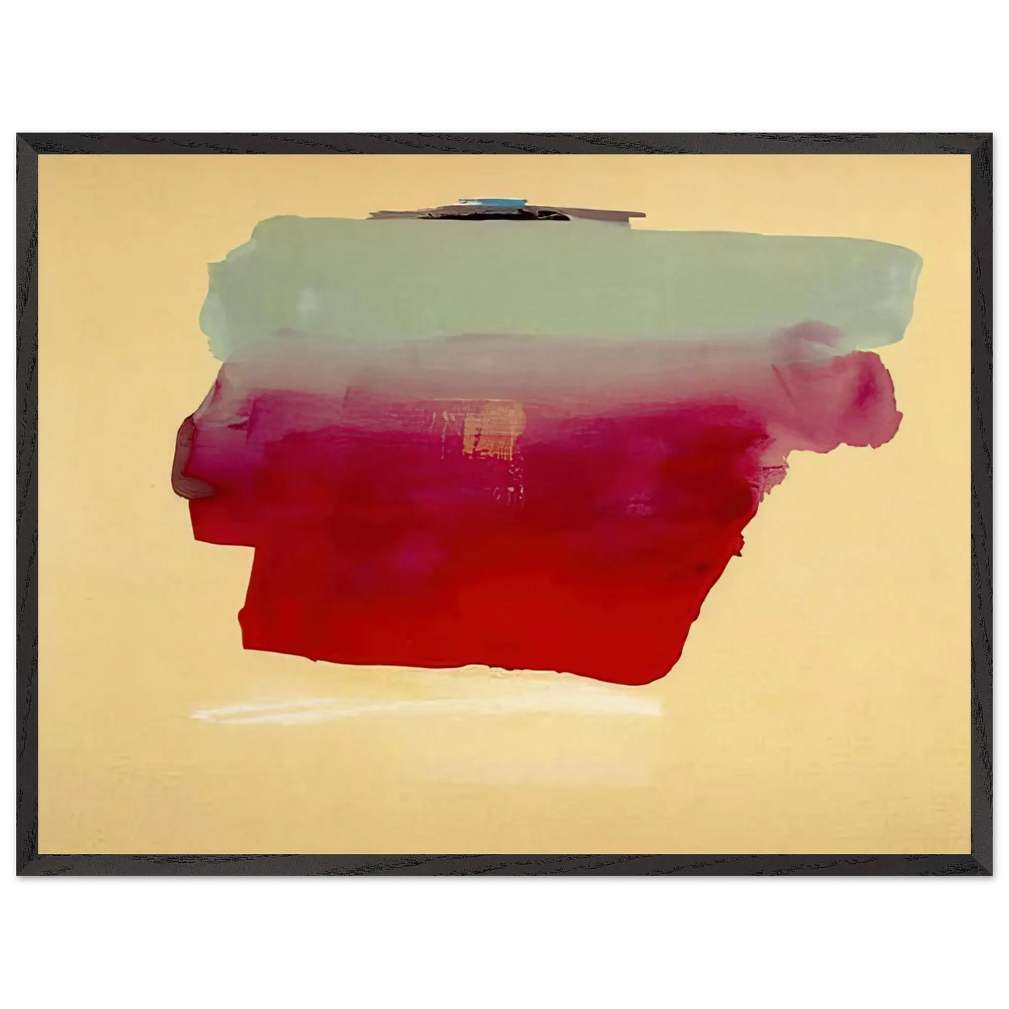 Helen Frankenthaler - Robinson s Wrap - 1974 Wall art - 50x70 cm / 20x28 Inches - Premium Wooden Framed Poster With Fine Art Paper - Wood frame