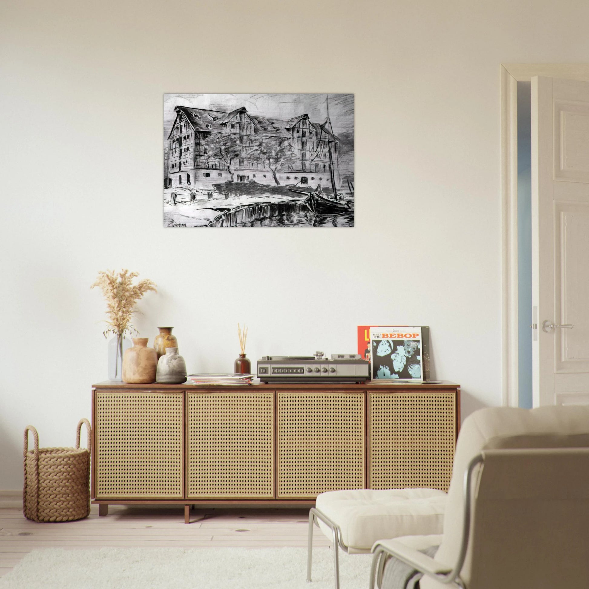 Untitled - 1926 - Konrad Zuse Brushed Aluminum Print - 70x100 cm / 28x40 inches | Konrad Zuse Aluminum Print | Konrad Zuse Prints