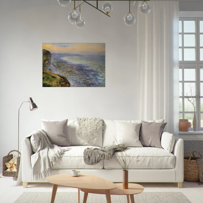 Seascape near Fecamp - claude monet Brushed Aluminum Print - 70x100 cm / 28x40 inches | claude monet Aluminum Print | claude monet Prints