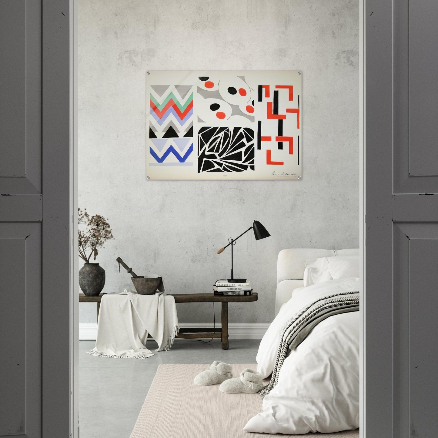 HER PAINTINGS HER OBJECTS - Sonia Delaunay Acrylic Print - 70x100 cm / 28x40″ inches